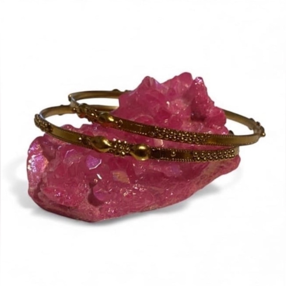 Vintage Costume Gold Tone Childs Bracelets #7678 you get both ❤️🔥